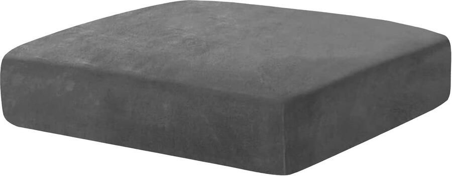 Zachte Fluwelen Bankovertrek Elastisch en Wasbaar Bescherming voor 1-Zits Bank Grijs