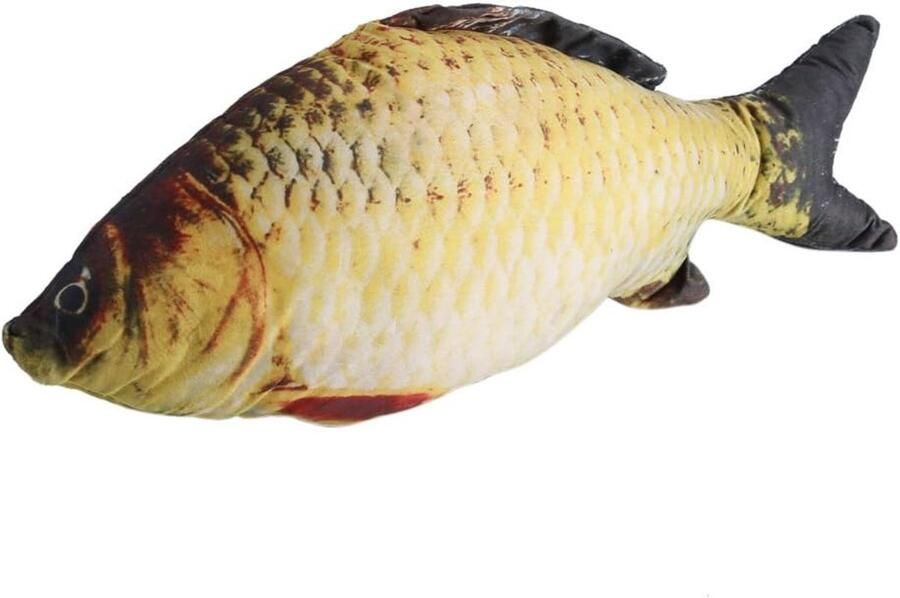 Zachte Gezellige Decoratieve Kussenhoes Creatieve 3D Karper Vis Vorm Simulatie Kussen Sierkussen Kinderen Gift Speelgoed Bank 60CM