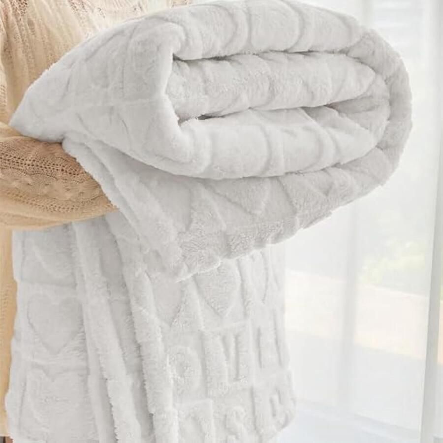 Zachte knuffeldeken dikke en warme bankdeken veelzijdige deken zachte corduroy bankdeken sprei gezellige deken voor bank bed beige 100 x 150 cm