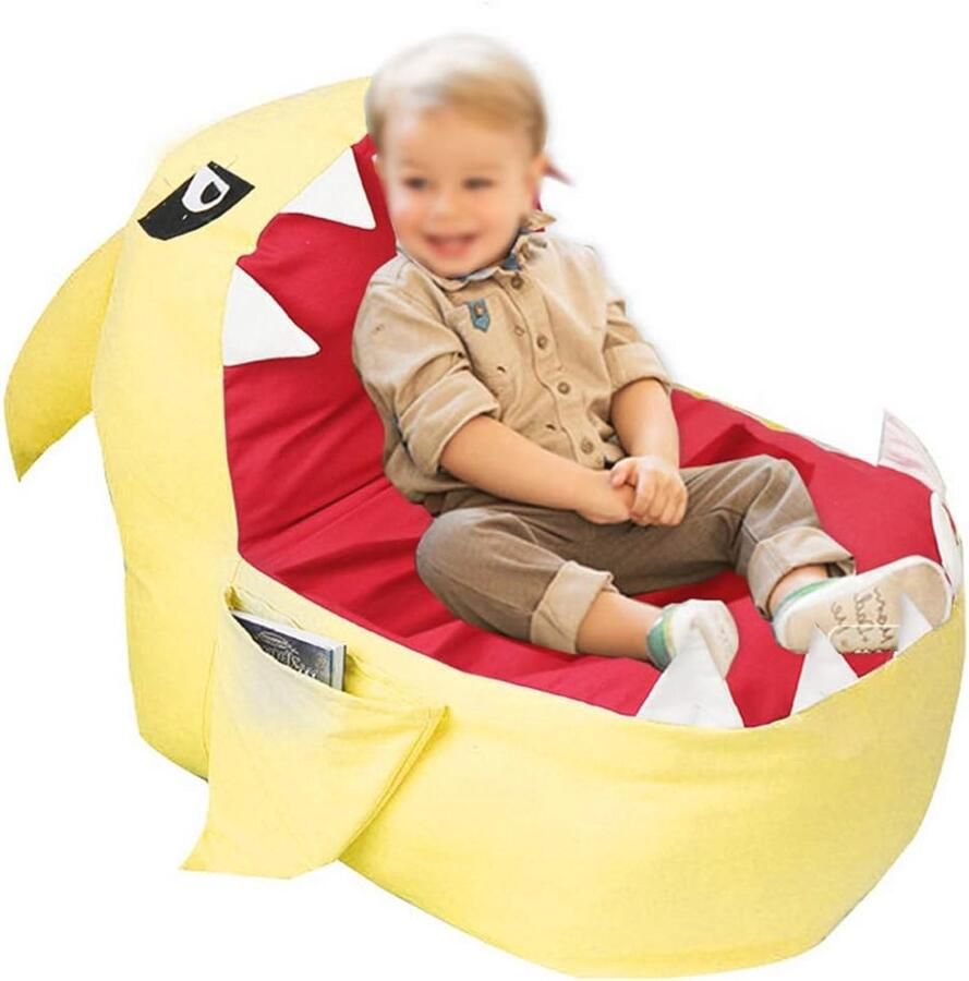 Zachte Opberg Zitzak Stoel voor Pluche Speelgoed Multifunctionele Organizer voor Kinderen en Volwassenen (Groot Formaat)