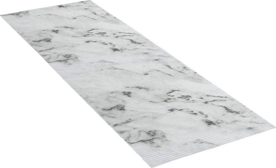 Zachte schuimmat marmer antislip vloermat veelzijdig inzetbaar als onderhoudsvriendelijke douchemat en vuilafstotende keukenloper hygiënisch ademend op maat te knippen 65 x 200 cm