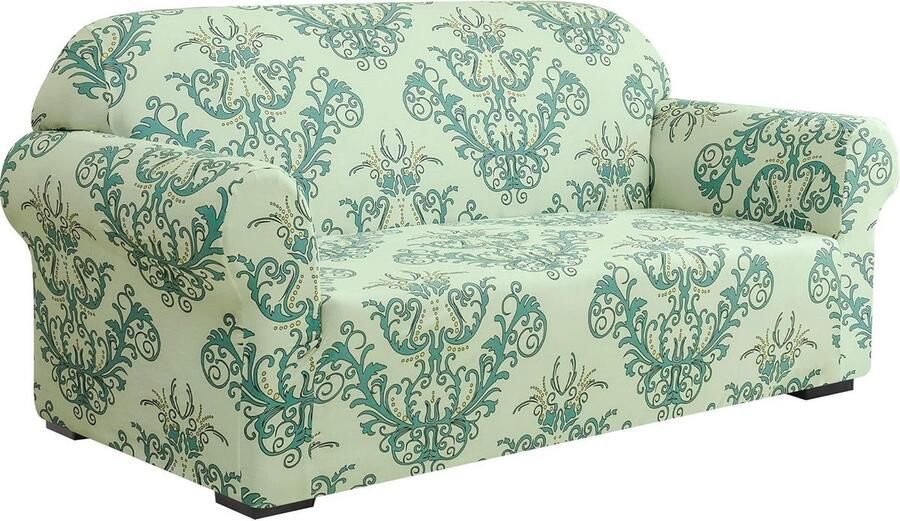 Zachte Stretch Sofa Cover Woonkamer Meubelen Protector Elastische Bank Slipcovers Groen Hond Kinderen