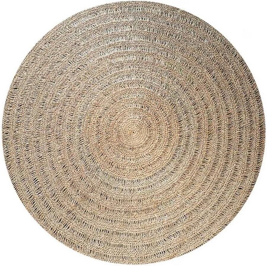 Rootz Living Rootz Zeegras Tapijt Rond Tapijt Natuurlijk Tapijt Slijtvast 100cm x 100cm