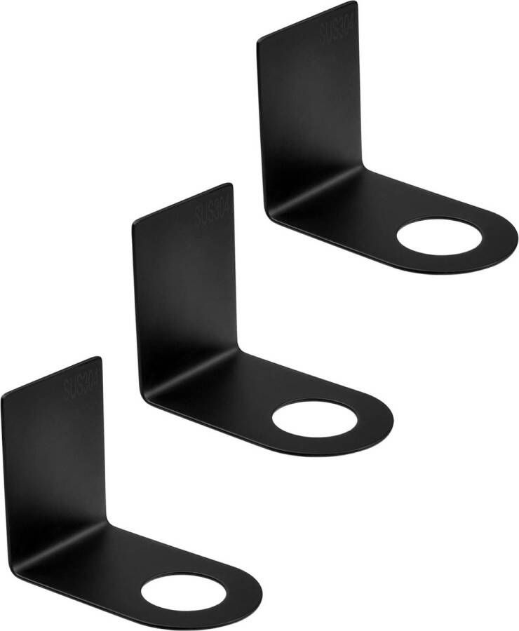 Zeepdispenser houder shampoo haak wandhouder 3 stuks zelfklevende flessenhouder roestvrij staal 27 mm pompdispenser wandhouder wandbevestiging zeepdispenser standaard voor keuken badkamer lotion