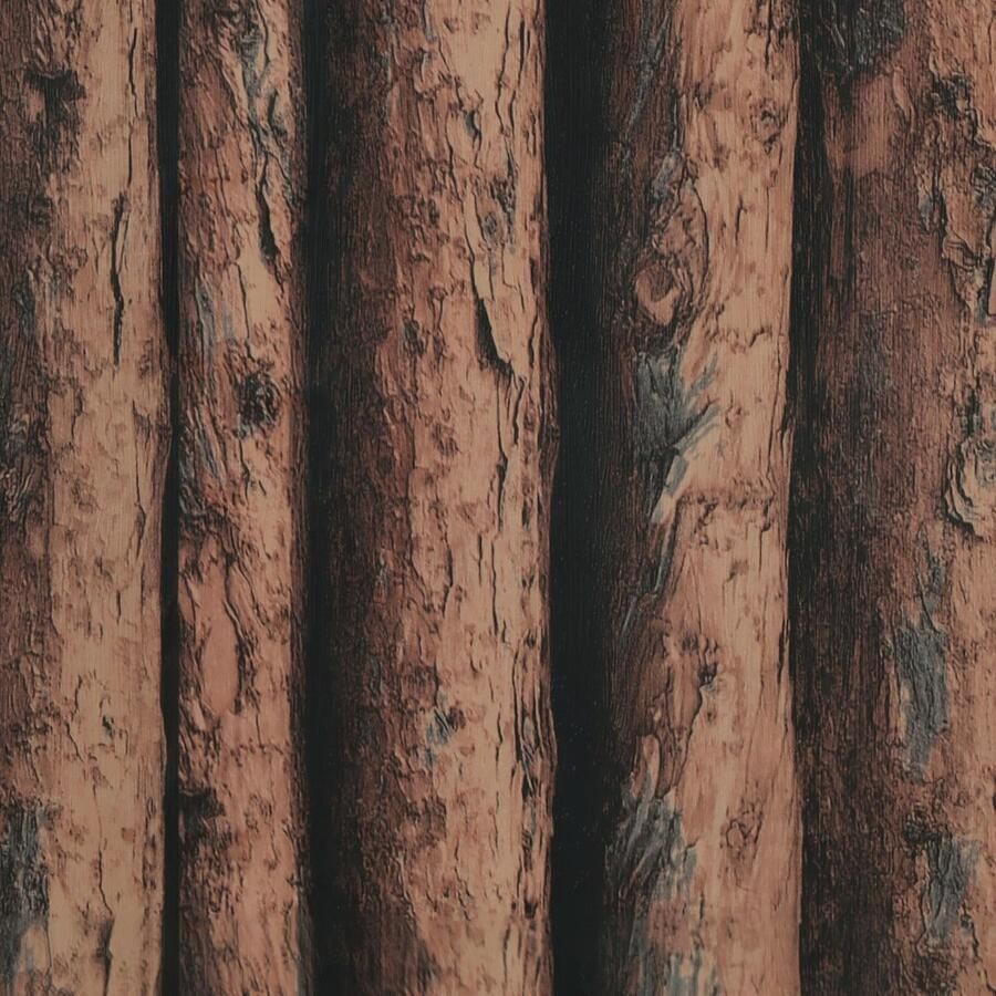 Zelfklevend Houtlook Behang Bruin Vinyl (44 x 300 cm) voor Muur Tafel en Meubels