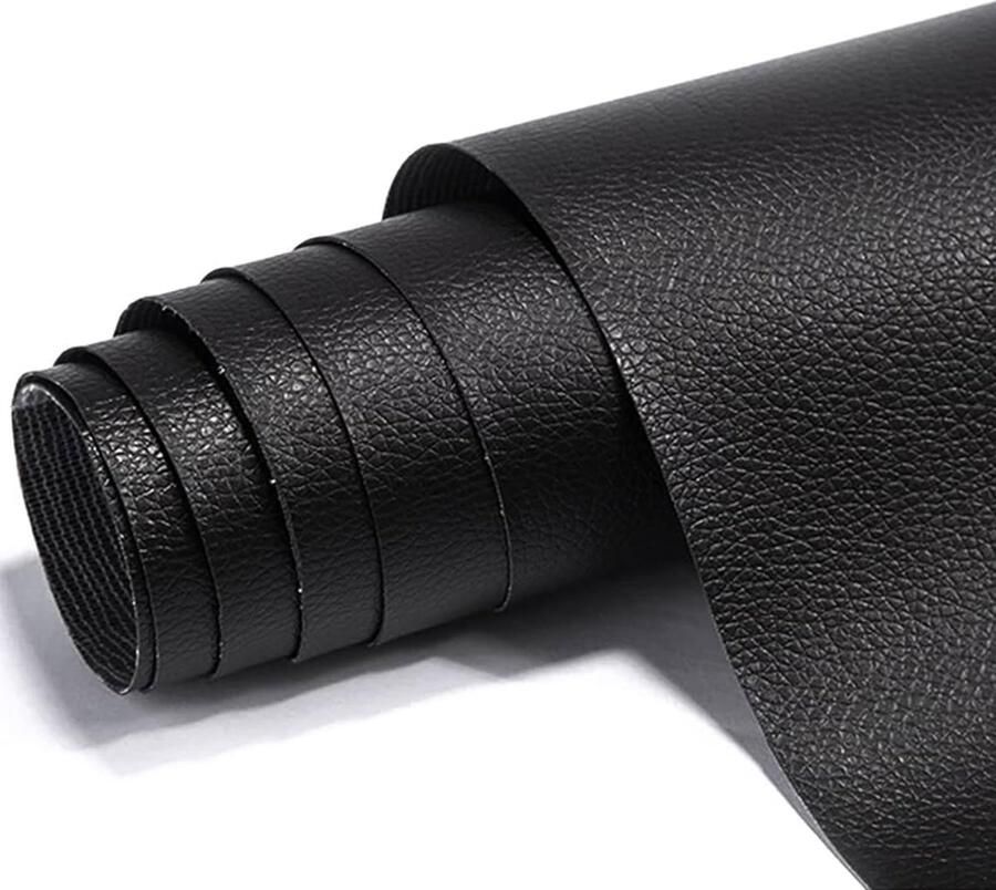 Zelfklevend leer reparatie set 35*137cm leren bank leather repair leder patch meubelfolie waterdicht leren bank onderhoud PU Leer Reparatieset Multifunctioneel Reparatie Bank Zwart