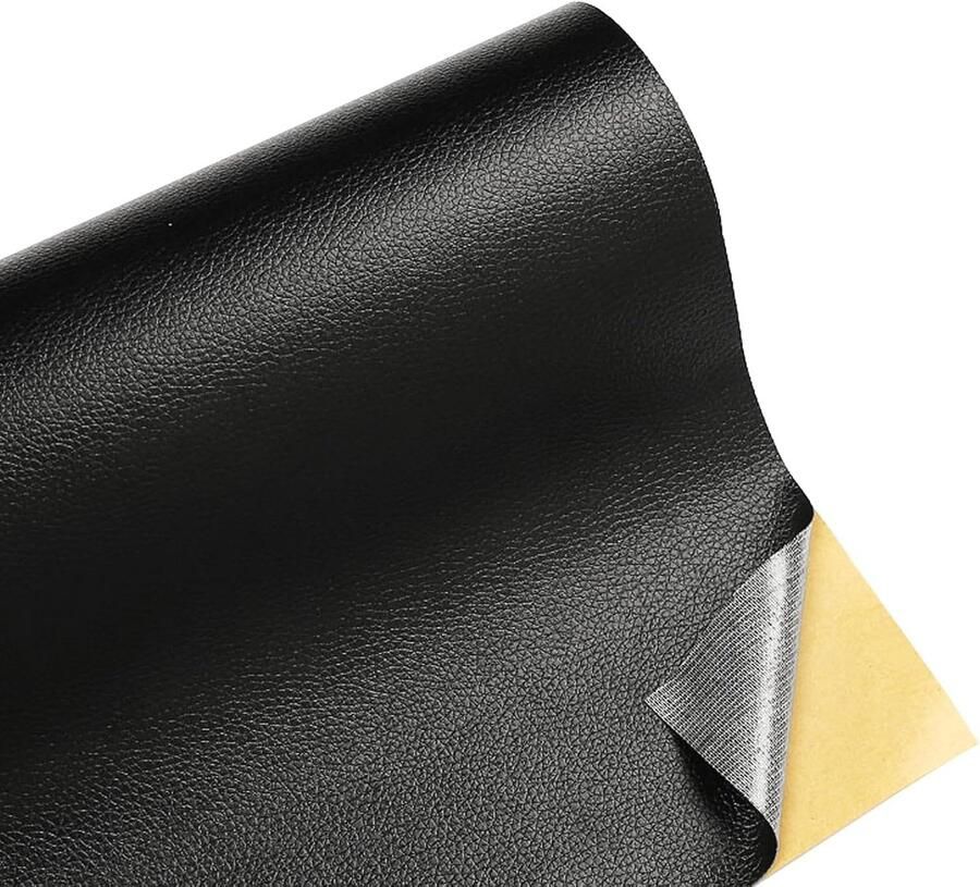 Zelfklevend leer reparatie set 50*137cm leren bank leather repair leder patch zelfklevende sticker PU Leer Reparatieset Multifunctioneel Reparatie Bank Zwart