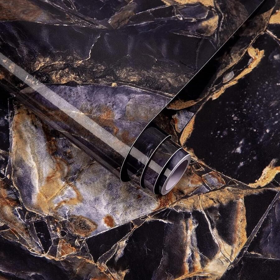 Zelfklevend Marmer Vinyl Contact Papier Keuken Badkamer 40x600cm WaterproofRoll voor Meubels Marmer Patroon Stickers Aanrecht Tafel Bescherming