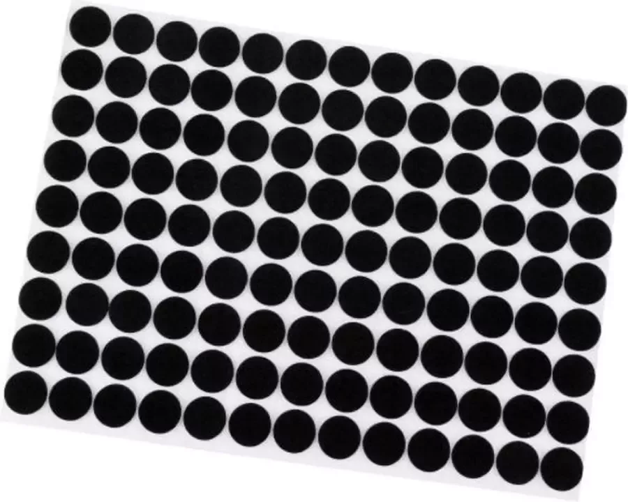 Zelfklevend meubelvilt Meubelonderzetters Plakvilt 117 Stuks Rond 1.2cm in dia