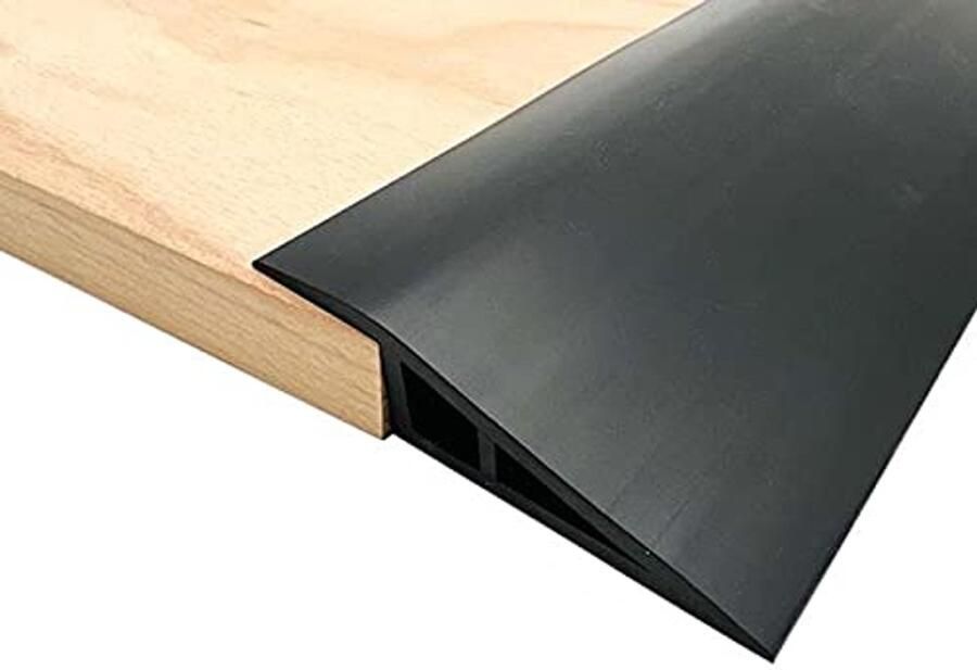 Zelfklevend Overgangsprofiel voor Vloer en Tapijt 7 cm Breed Verkrijgbaar in 1 m 2 m en 3 m (Zwart)
