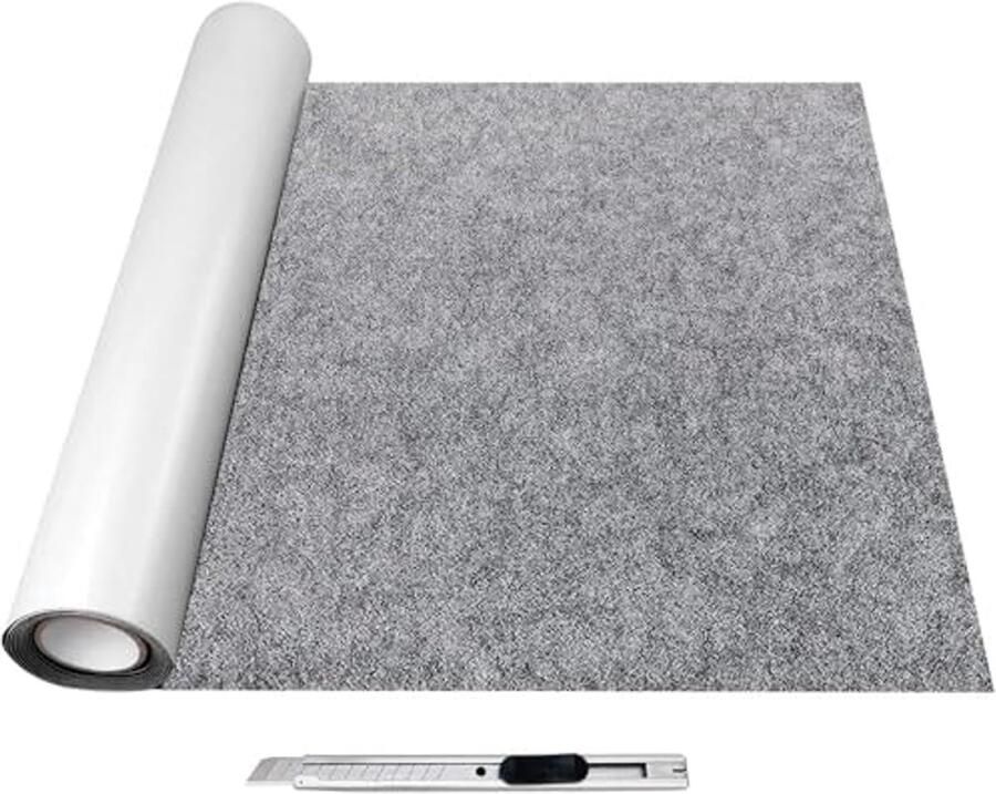 Zelfklevend Vilt 40 x 200 cm Donkergrijs Meubelglijders & Viltmat voor Meubels