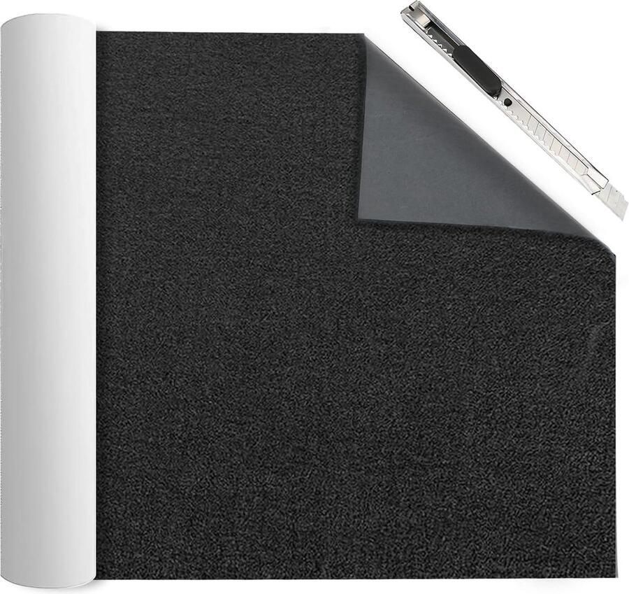 Zelfklevend vilt 40 x 220 cm 2 mm dik multifunctionele kleefstof viltrol meubelglijders bekermat fotolijst stoel