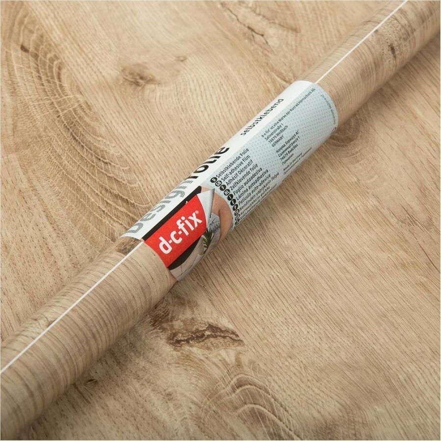 Zelfklevend vinylmeubilair eikenhout zelfklevend waterdicht decoratief voor keuken kast deur tafelbehang hoes rollakens 45 cm x 2 m