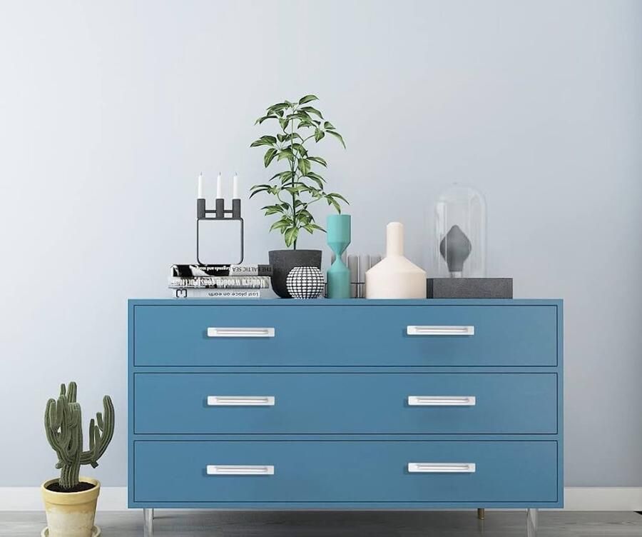 Zelfklevende handgreep Aluminium 138 mm Zilver 2 stuks