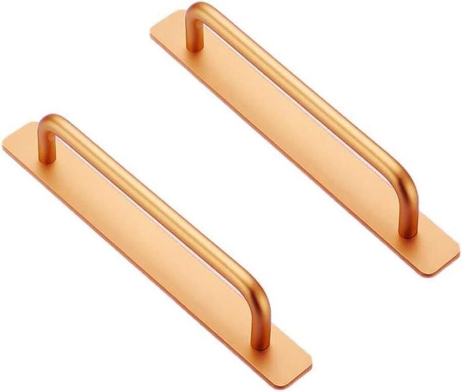 Zelfklevende handgreep kastgrepen aluminium handgrepen kledingkast slaapkamer badkamer roestvrij staal keukengrepen keukenkasten meubelgrepen keukengrepen 2 stuks 170 mm. kledingkasten slaapkamer