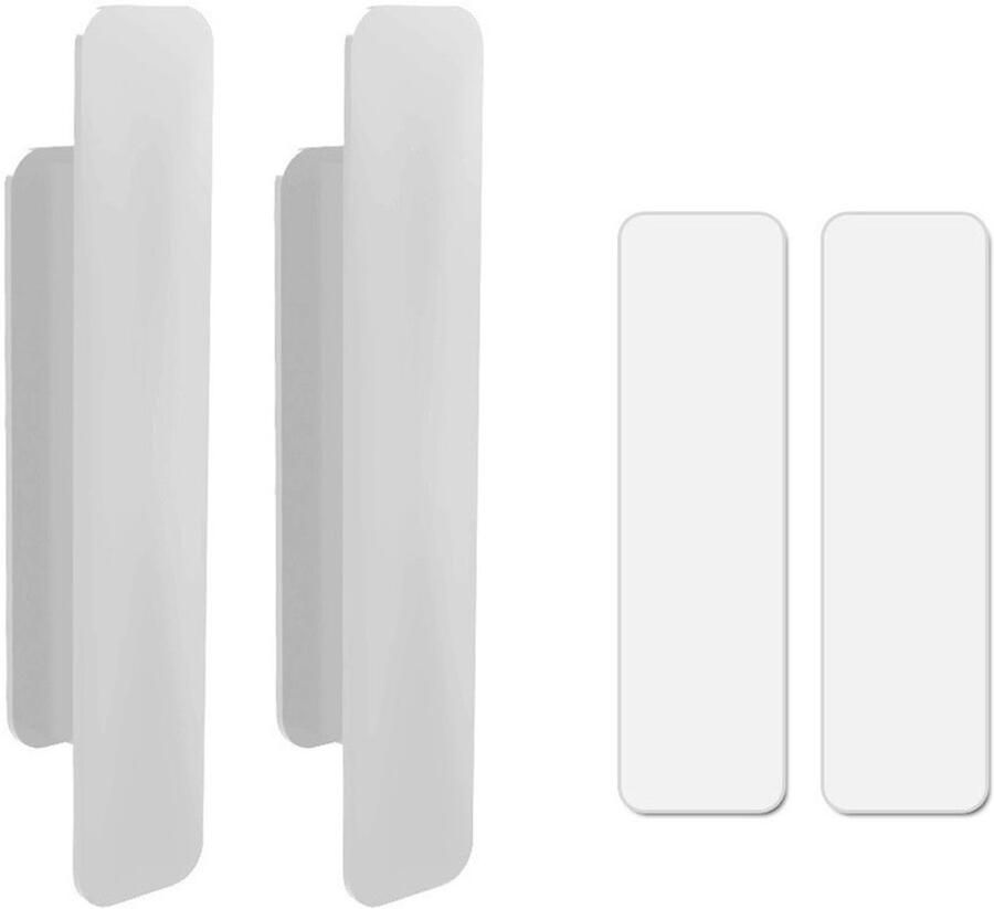 Zelfklevende Handgrepen 6 Stuks Meubelgreep 110mm kastgrepen deurgrepen keukengrepen Deurbeslag met dubbelzijdige tape voor deurraam lade kast koelkast grijs - Foto 2