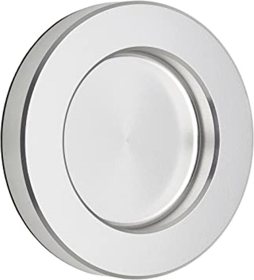 Zelfklevende Inox Look Schuifdeurgreep Ø 70 mm voor Glazen Deuren