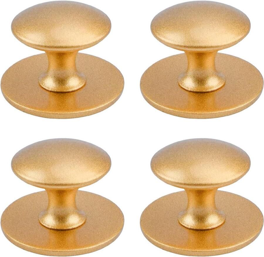 Zelfklevende kastknoppen 4 Stuks Goud Roestvrij staal