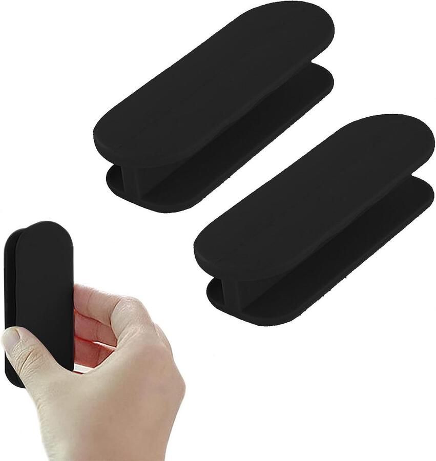 Zelfklevende meubelgreep 2 stuks Schuifdeurgreep Zelfklevende Handgrepen buitendeurgreep Zelfklevende deurgreep zuignapgreep voor erker deurgrepen buitendeurgreep zwart