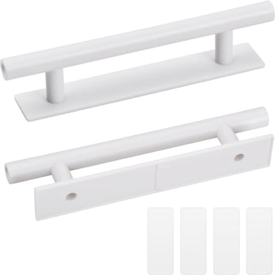 Zelfklevende meubelgrepen voor keuken badkamer en kastdeuren Wit