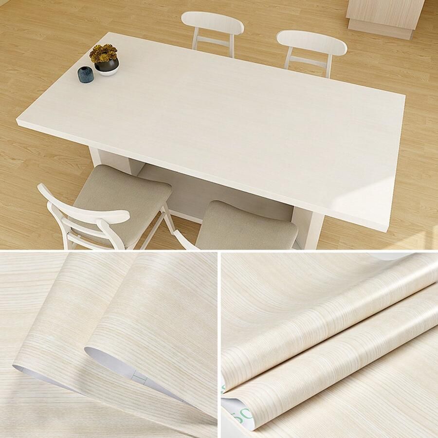 Zelfklevende papiertape met houtlook voor meubels PVC-rol decoratieve sticker voor keuken deur tafel decoratieve stickers met geverfde coating 40 cm x 2 m