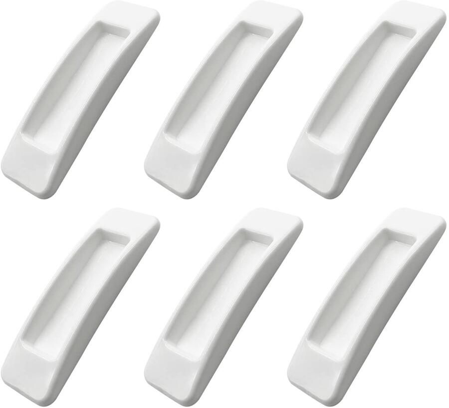 Zelfklevende schuifdeurgreep ergonomisch ontwerp set van 6 ABS-kunststof