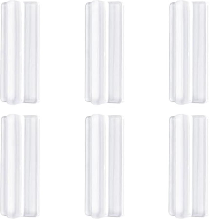 Zelfklevende Siliconen Handgrepen voor Kasten en Deuren 6 Stuks