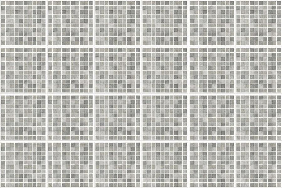 Zelfklevende Tegelstickers voor Keuken en Badkamer Natuurgrijs Kalksteen Mozaïek 24 Stuks 15cm