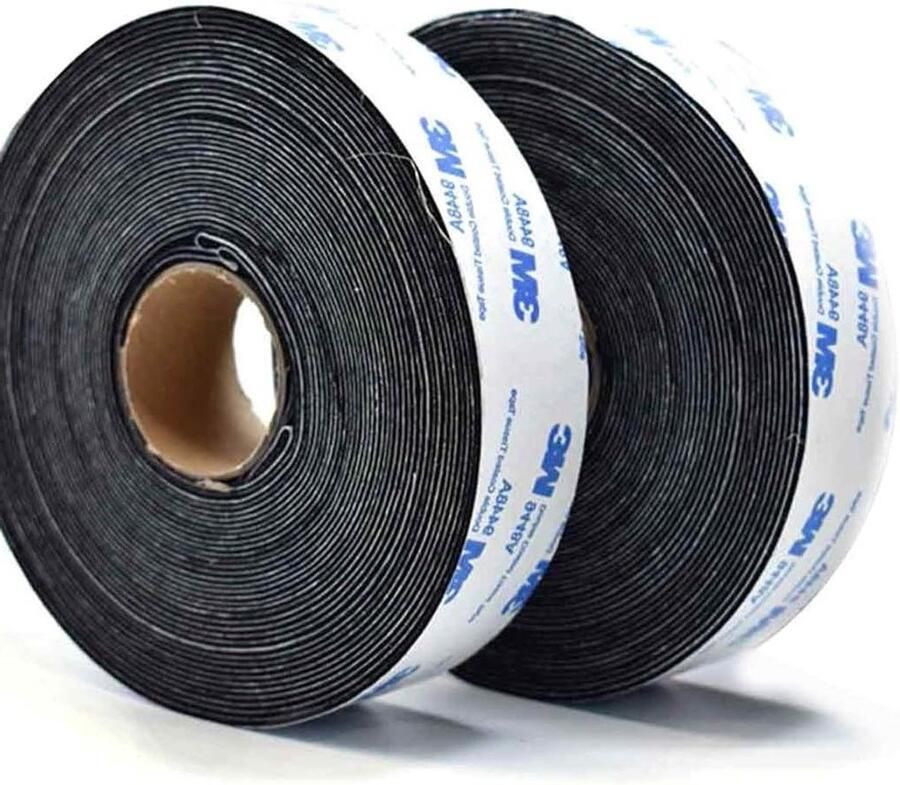 Zelfklevende viltglijders 2 rollen (100 cm x 2 cm) grijs