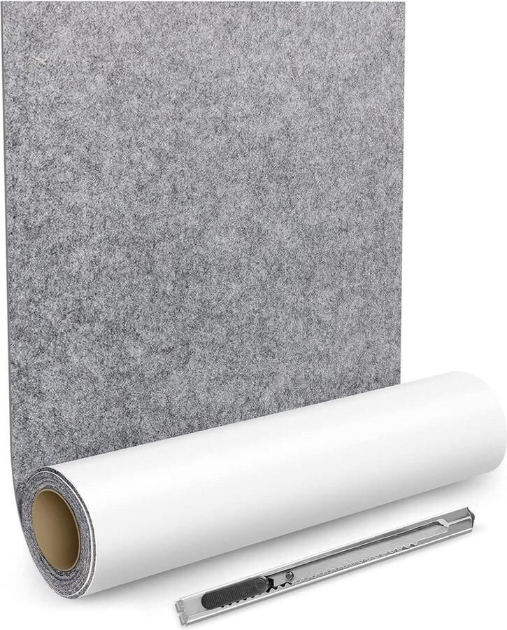 Zelfklevende viltglijders 40 x 150 cm donkergrijs viltpads meubelglijders multifunctionele plaktape sterk viltplakband bank tafelpoten stoelmeubelpoten