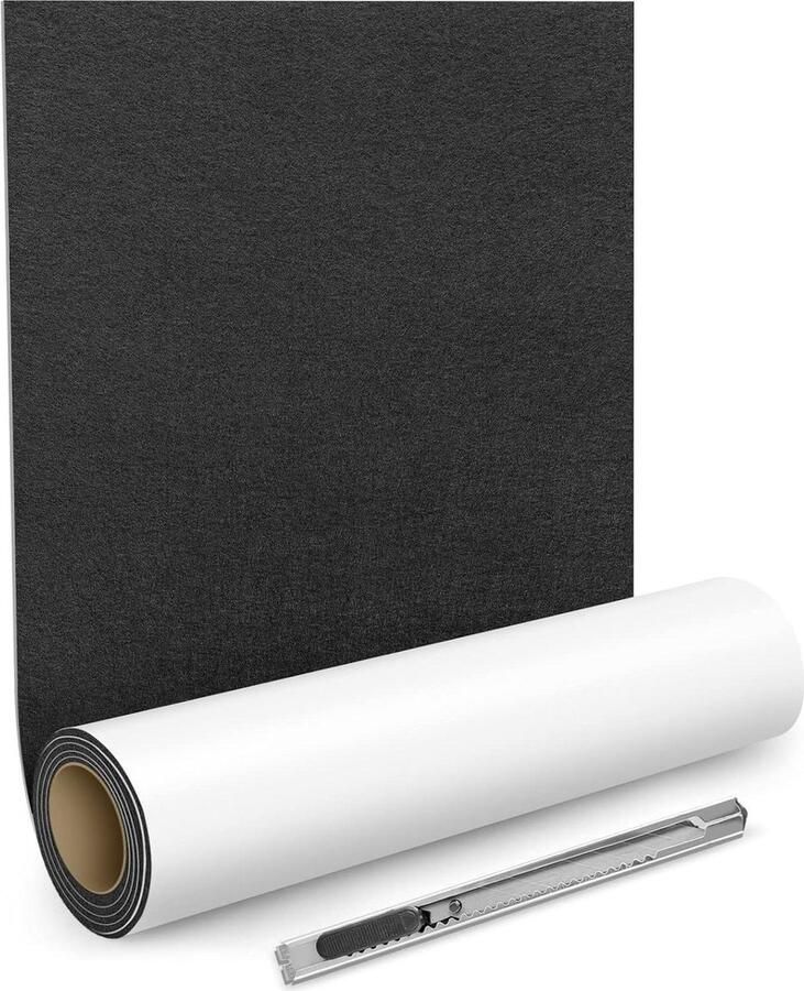 Zelfklevende viltglijders 60 x 150 cm zwart meubelglijders plaktape vilttape voor bank tafelpoten