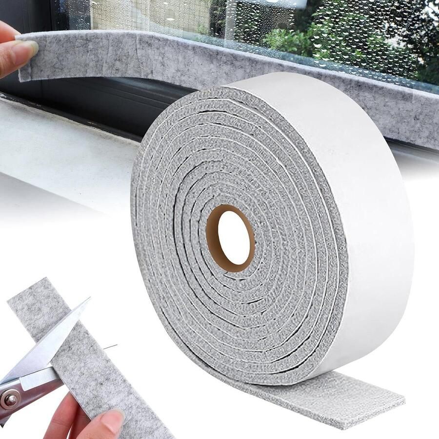 Zelfklevende viltglijders rol 5 m x 3 cm Antislip Voor zware meubels deuren en ramen