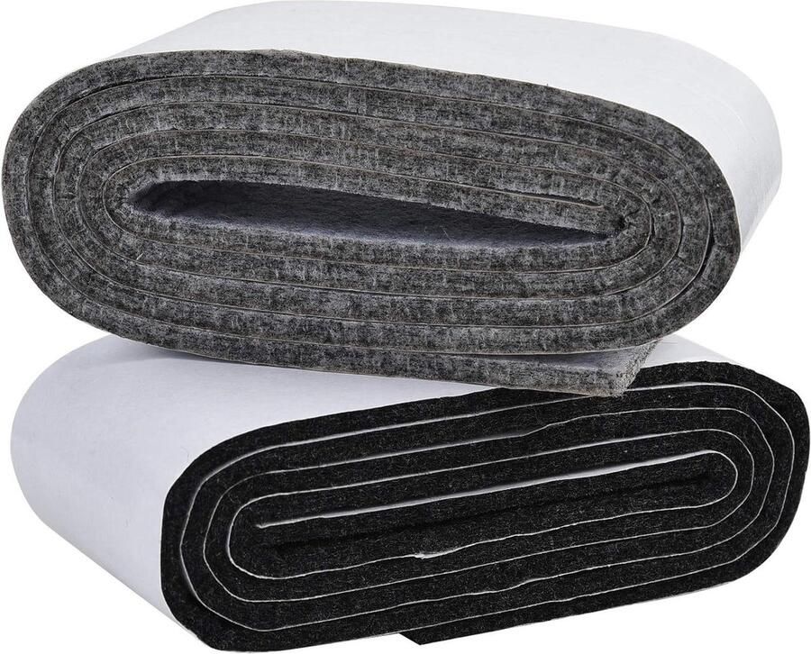 Zelfklevende viltglijders 3 mm dik 2 rollen dik kleefvilt (100 cm + 5 cm) Vloerbescherming op maat Per meter Geschikt voor alle soorten meubels