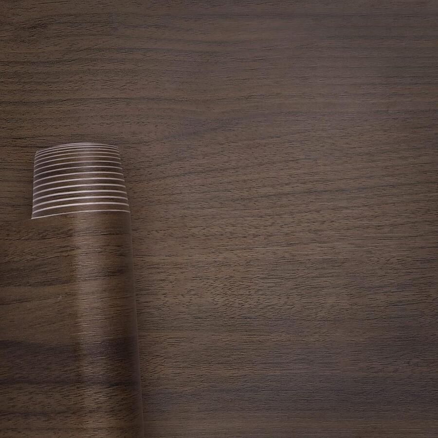 Zelfklevende Walnoot Houtnerf Meubelstickers Waterdicht Oliebestendig Kast Tafel Badkamer Keuken Decoratie 500x60cm