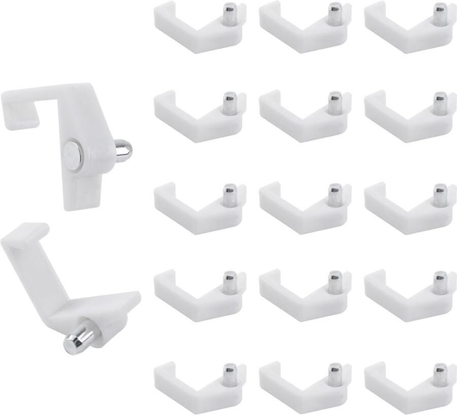 Zelfsluitende Plankhouders 50 stuks Transparant Hoogwaardig kunststof