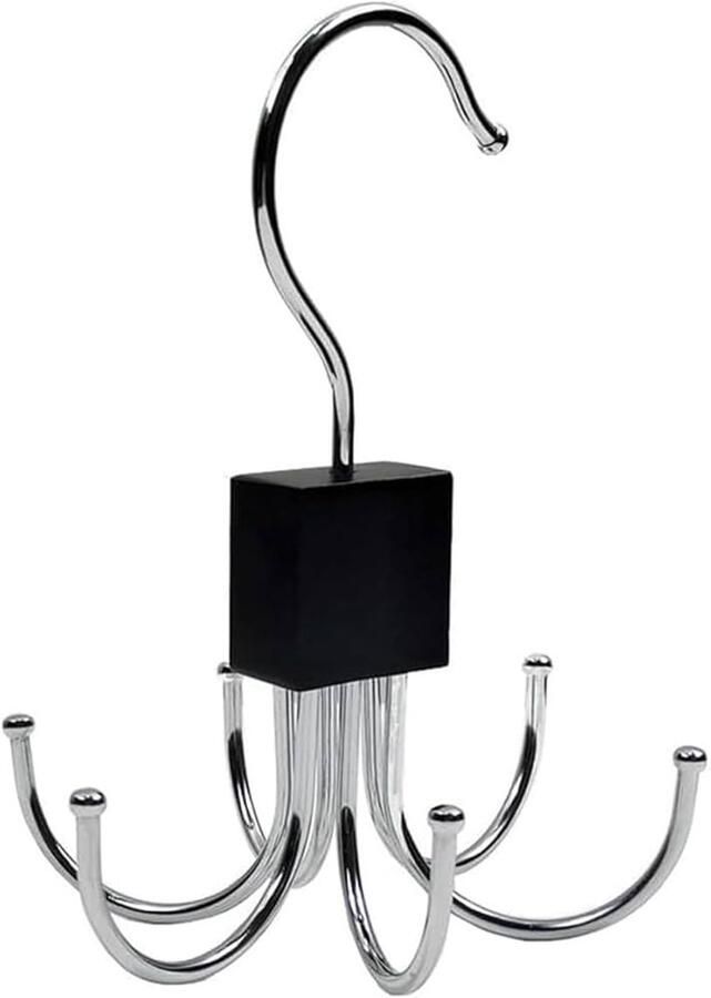 Zeshoekige haken draaibare riemhanger set van 3 garderobe accessoires