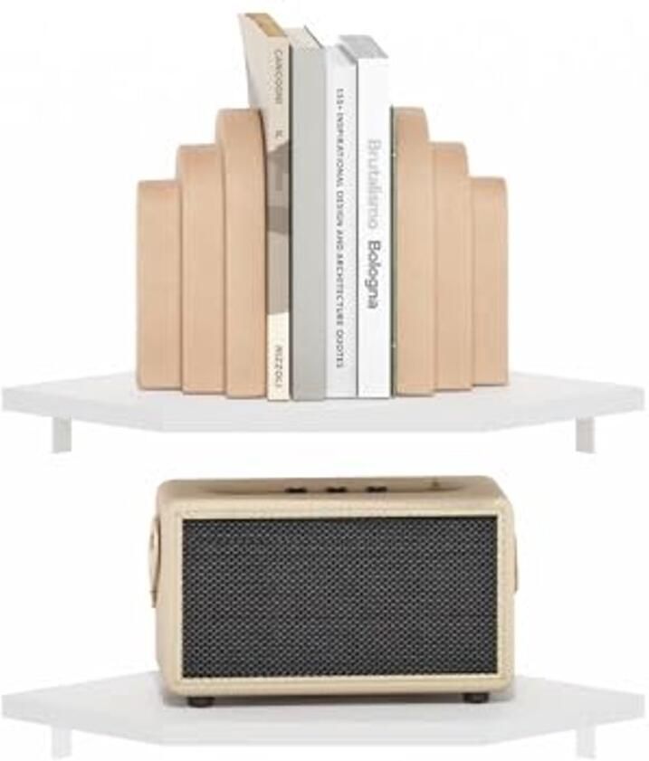 Zeshoekige Wandplank Set van 2 Decoratieve Plank voor Kleine Ruimtes