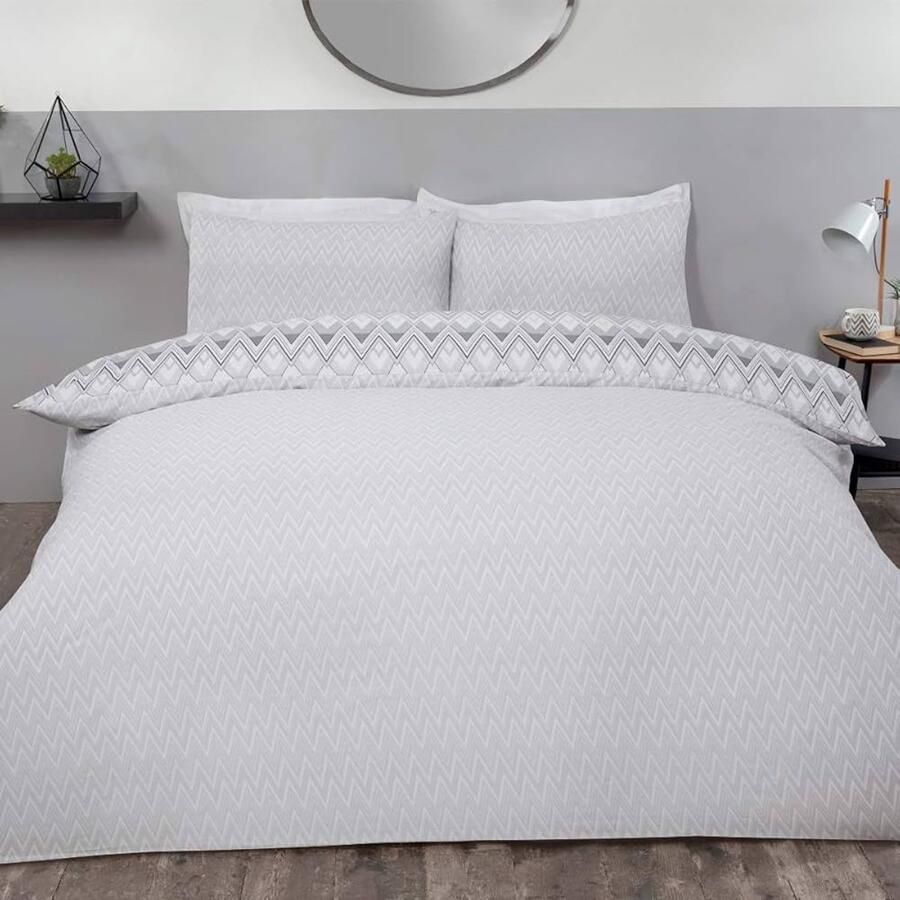 Zig Zag Geo Dekbedovertrek Set Modern design 1 stuk 135x200 cm