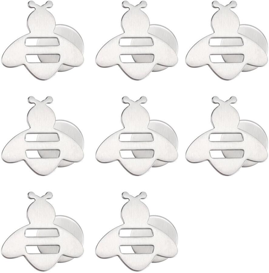 ZIJANG Outdoor Tafelkleedhouder 8 stuks tafelkleedgewichten magneet roestvrijstalen tafelkleedgewichten voor buiten magnetisch bevestigd geschikt voor het bevestigen van tafelkleden en gordijnen