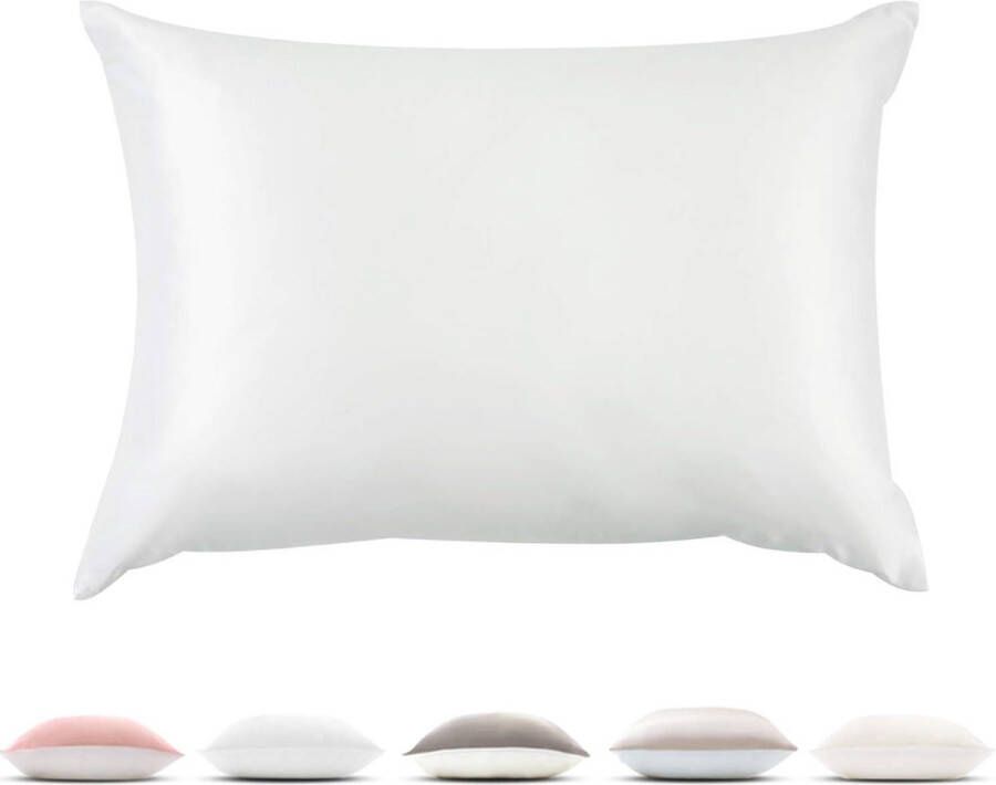 Zijden kussensloop 100% puur natuurlijk moerbeizijde onderkant catoen met 19 momme zijden en katoenen bed kussensloop met verborgen 1 stuk 40x80cm