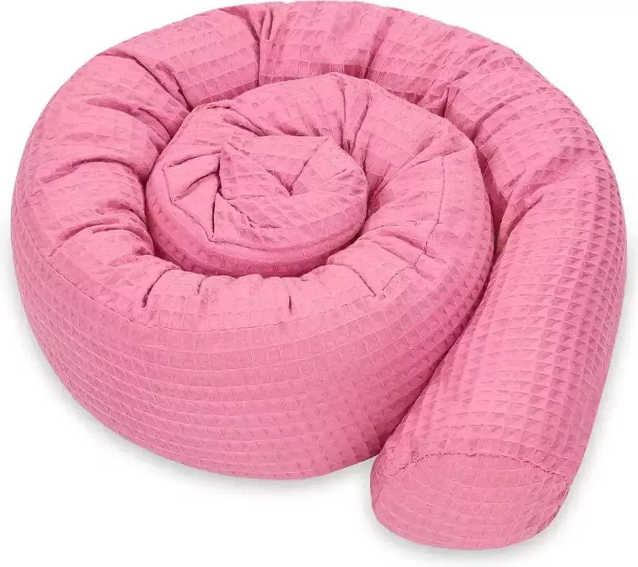 Zijslaper kussen bed snake body kussen 200 cm katoen kussen lang bed rol slaapkussen nek rol kussen donker roze