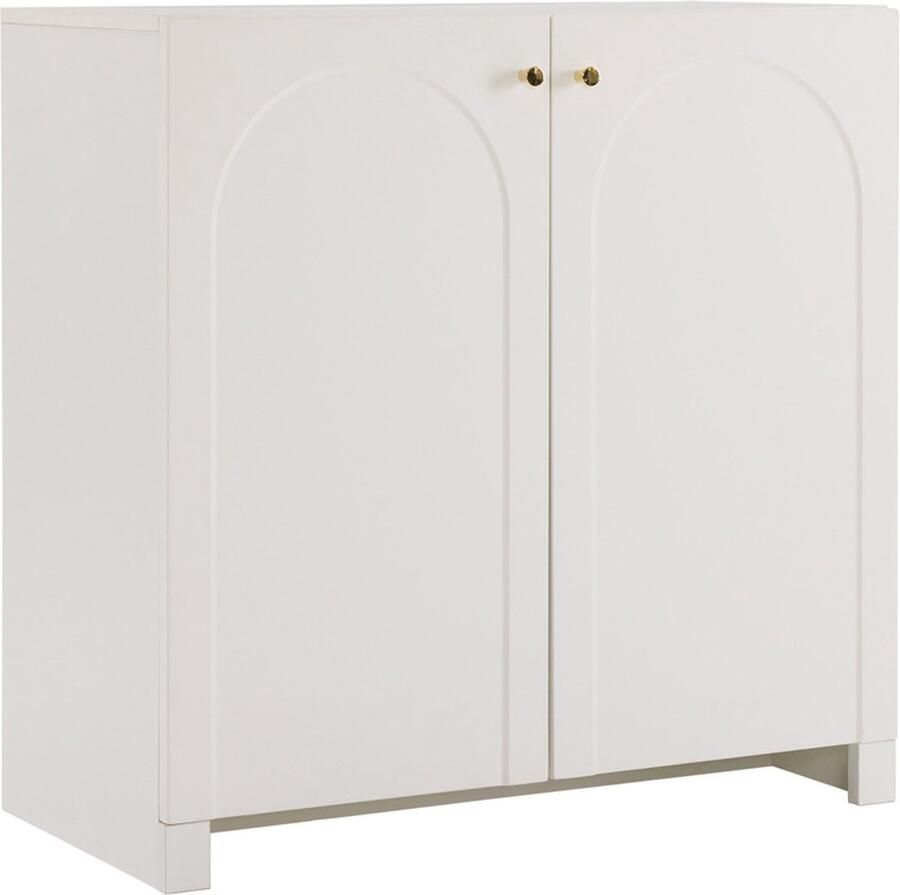 Zonder merk Gotagee Zijtafel kast met 2 deuren dressoir hoogkast kast met deuren bijzetkast