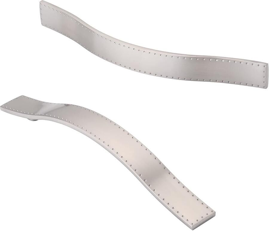 Zilveren keukenkast handgrepen 128 mm 6 stuks