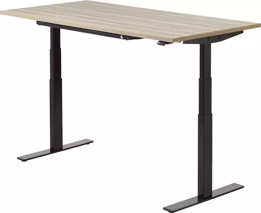 Zit sta bureau 180 x 90 cm Ladago Essen Zwart elektrisch