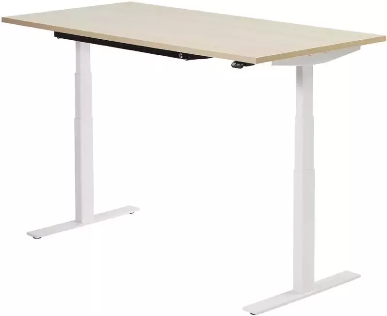 Zit sta bureau 200 x 80 cm Lindberg Wit elektrisch