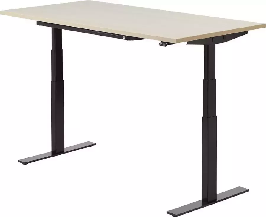 Zit sta bureau 200 x 80 cm Lindberg Zwart elektrisch