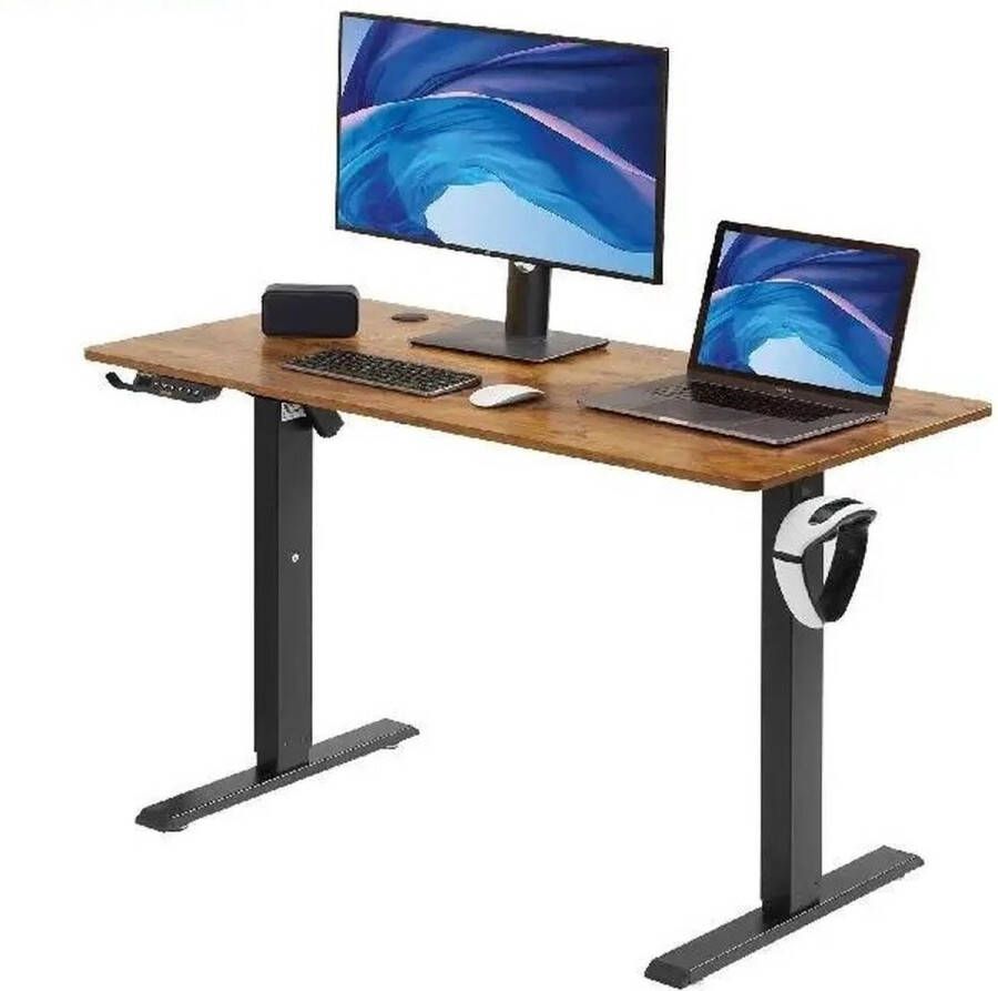 Zit sta bureau elektrisch bureau elektrisch verstelbaar Zit sta bureau Hoogte Verstelbaar Bureau 140 x 70 cm super stevig met handige geheugen knoppen