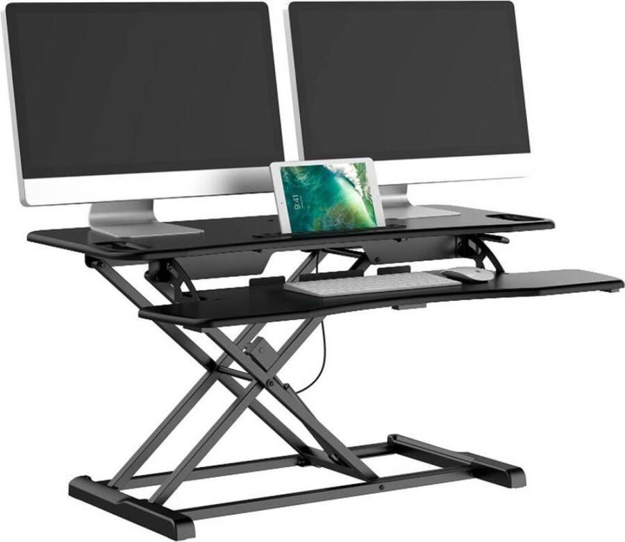 Bureau met inklapbaar tafelblad computertafel met zijvak en metalen frame werktafel pc-tafel modern van hout voor werkkamer slaapkamer 120 x 60 x 73 5 cm