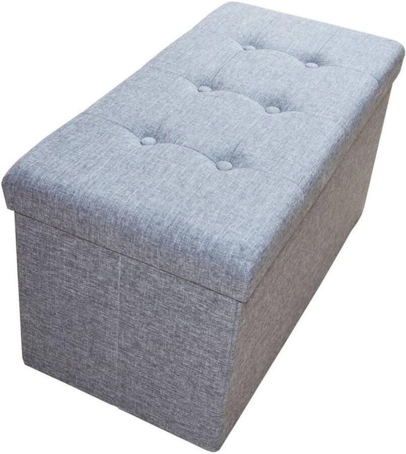 Zitbank met Opbergruimte en Opvouwbare Voetensteun Multifunctionele Zitzak tot 300 kg