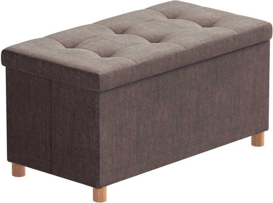 Zitkist met houten poten multifunctioneel en comfortabel